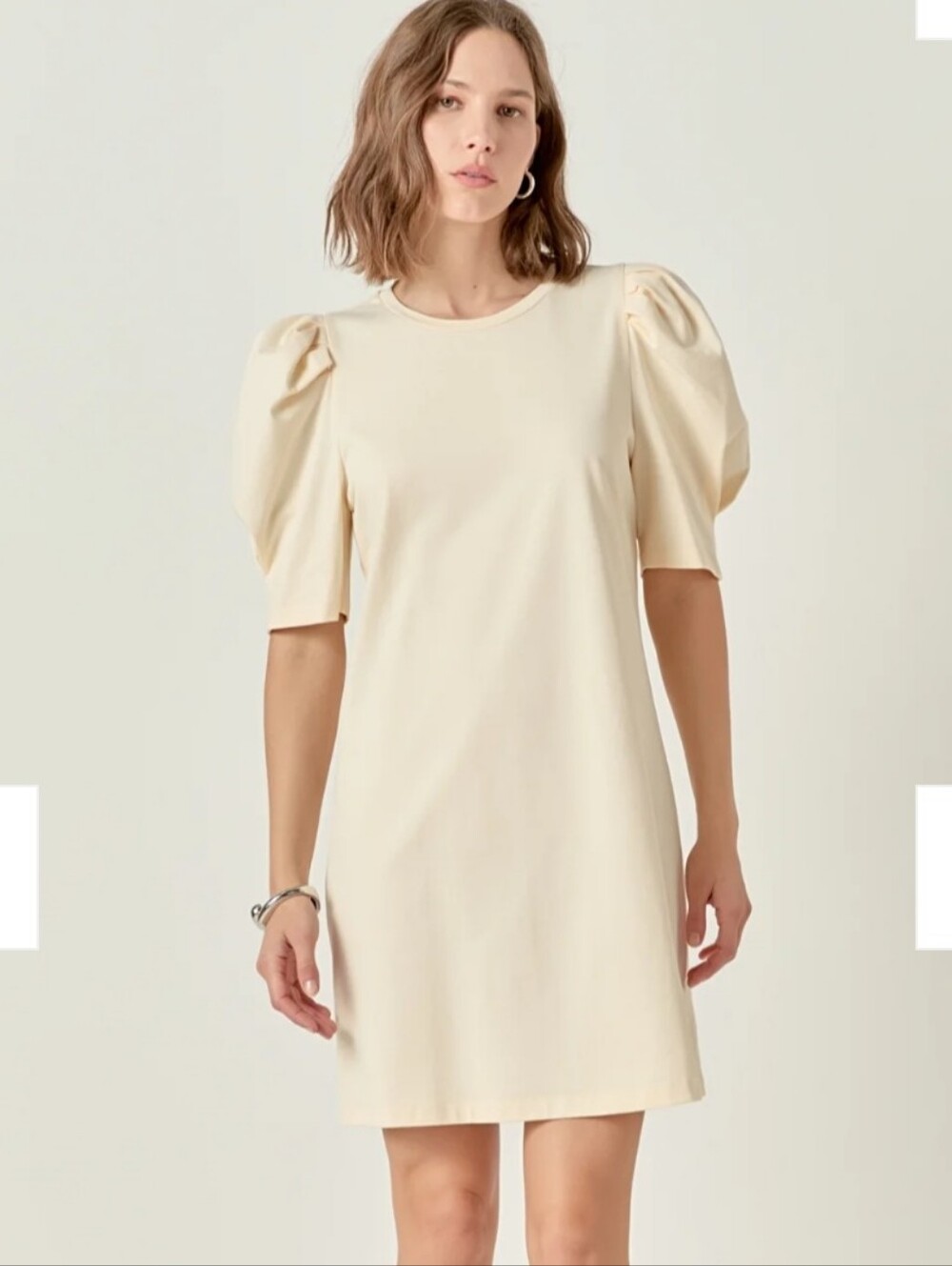 English Factory Short Puff Sleeve T Shirt Dress Size Sma